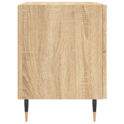 Sengebord 40 × 35 × 47,5 cm i konstrueret træ - sonoma-eg
