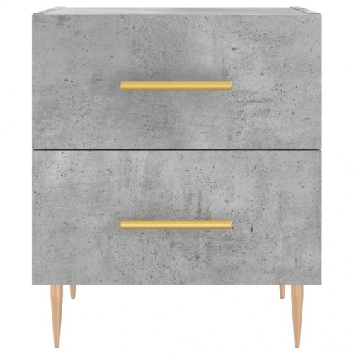 Sengeborde 2 stk. 40 x 35 x 47,5 cm - betongrå