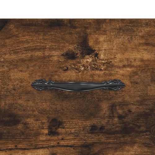 Sengeborde 2 stk. 40x35x47,5 cm konstrueret træ røget egetræ