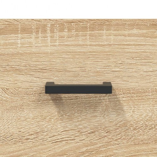 Sengebord med 2 skuffer 40x35x47,5 cm - konstrueret træ i sonoma-eg