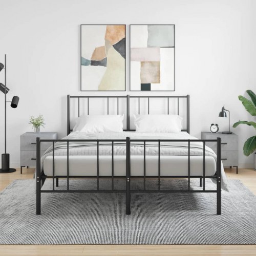 Sengeborde 2 stk. 40x35x47,5 cm konstrueret træ betongrå