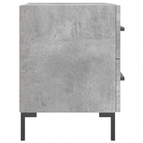 Sengeborde 2 stk. 40x35x47,5 cm konstrueret træ betongrå
