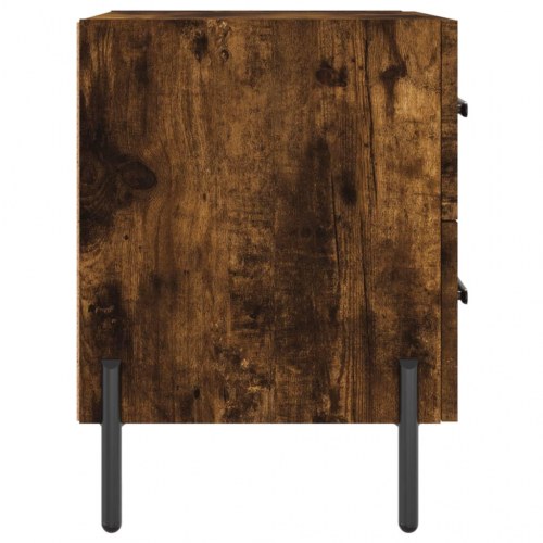 Sengebord 40×35×47,5 cm - konstrueret træ i røget egetræ