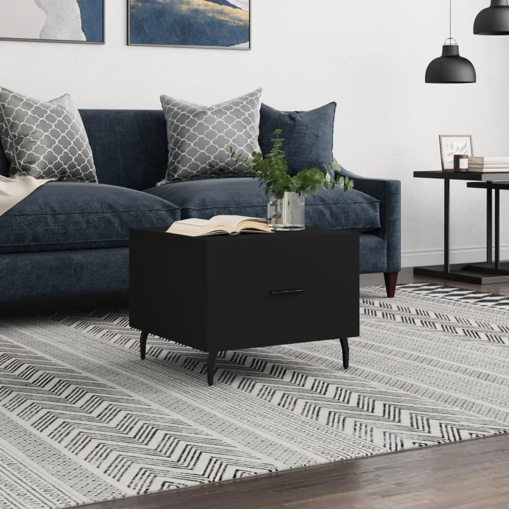 Sofabord 50X50X40 Cm Konstrueret Træ - 1 / Sort