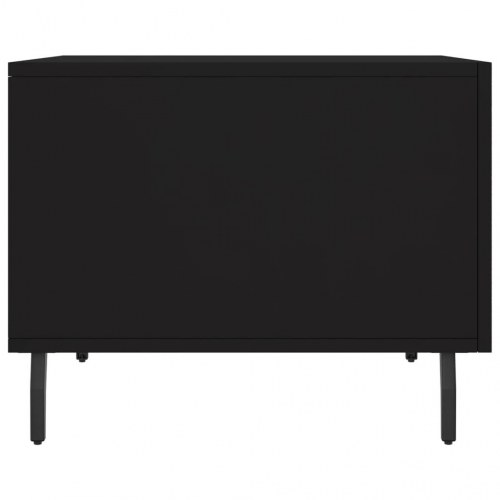 Sofabord med skuffe 50 x 50 x 40 cm - sort