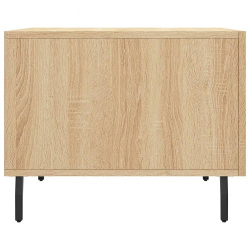 Sofabord 50 x 50 x 40 cm med skuffe - sonoma-eg