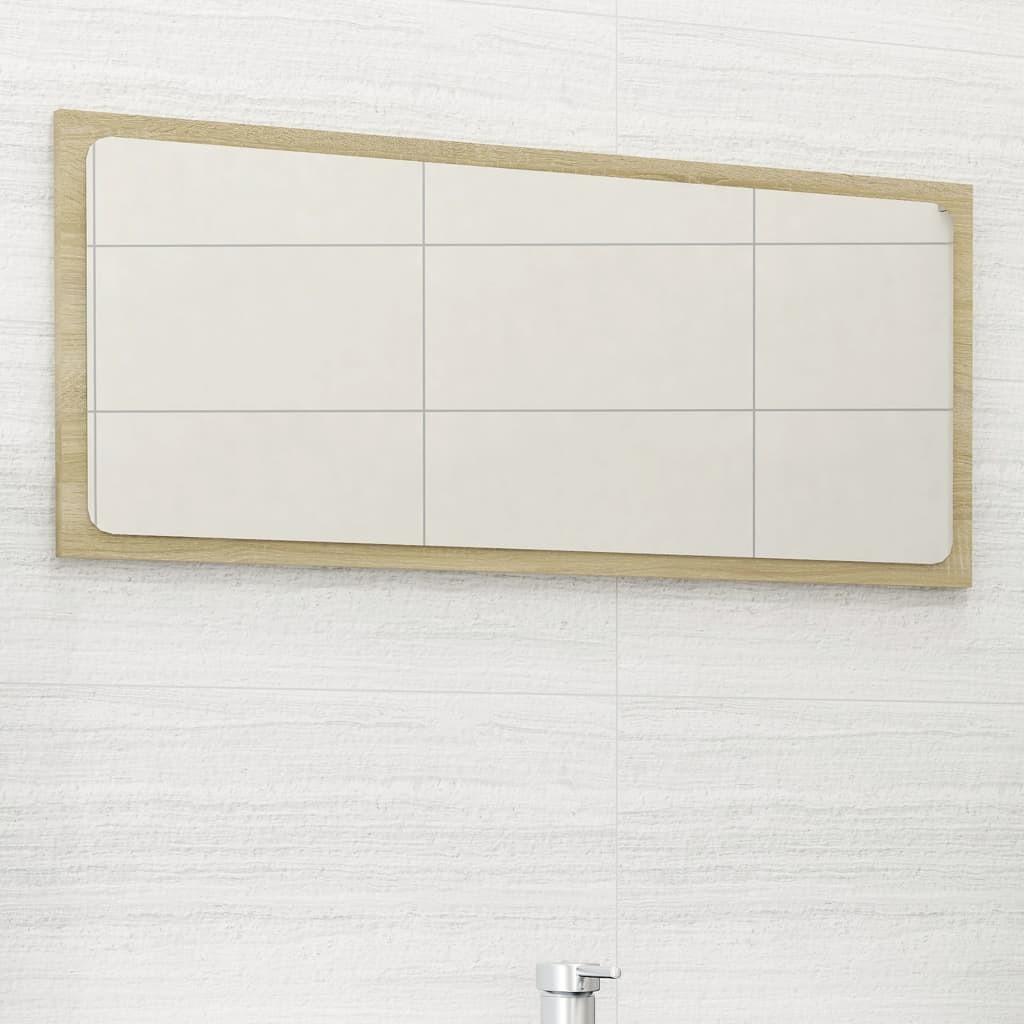 Badeværelsesspejl 40X1,5X37 Cm Spånplade - Sonoma-eg / 80 x 1.5 x 37 cm