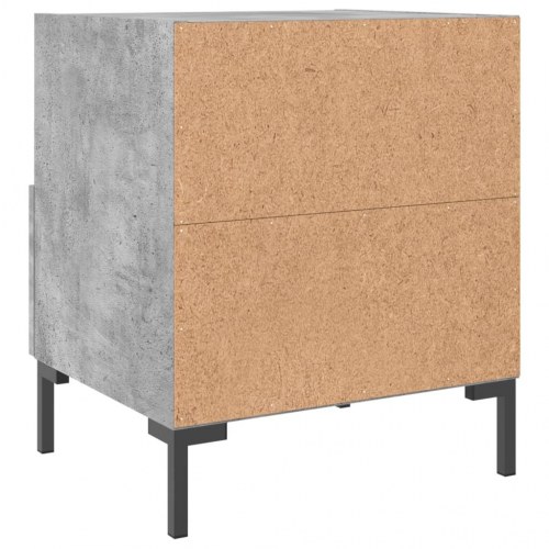 Sengebord 40x35x47,5 cm konstrueret træ betongrå