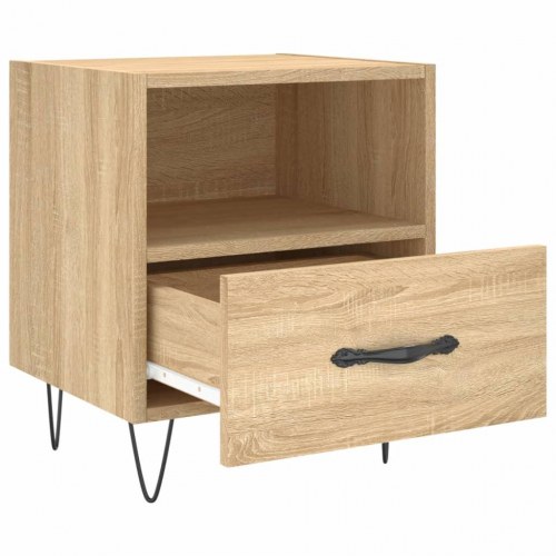 Sengebord 40x35x47,5 cm konstrueret træ sonoma-eg