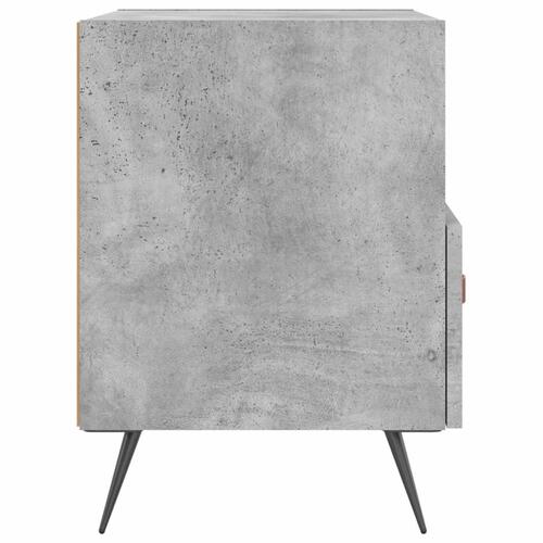 Sengebord 40x35x47,5 cm konstrueret træ betongrå
