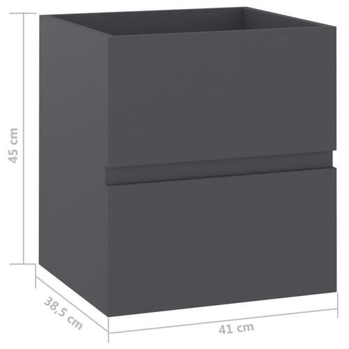 Vaskeskab 41x38,5x45 cm spånplade grå