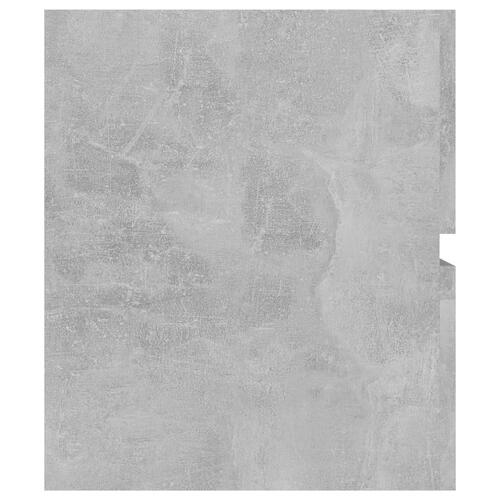 Skab til håndvask 80x38,5x45 cm konstrueret træ betongrå