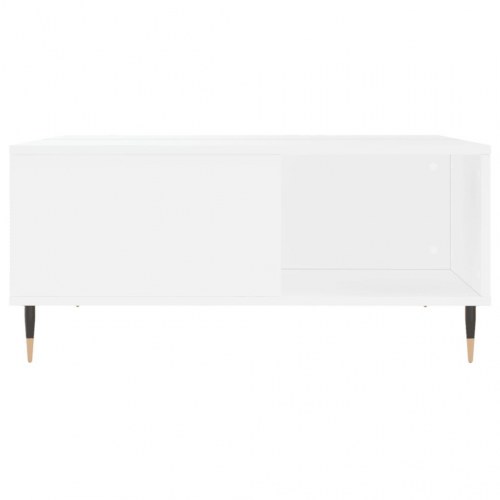 Sofabord 80x80x36,5 cm konstrueret træ hvid