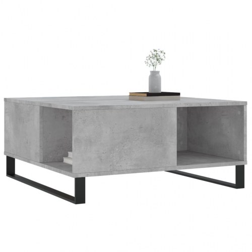 Sofabord 80x80x36,5 cm konstrueret træ betongrå
