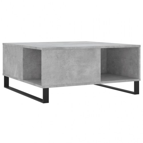 Sofabord 80x80x36,5 cm konstrueret træ betongrå