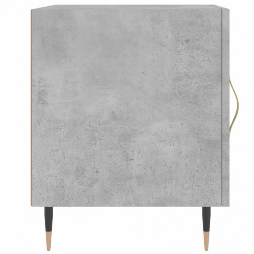 Sengebord 40x40x50 cm konstrueret træ betongrå