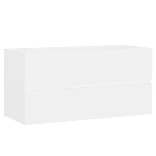 Vaskeskab 90x38,5x45 cm spånplade hvid