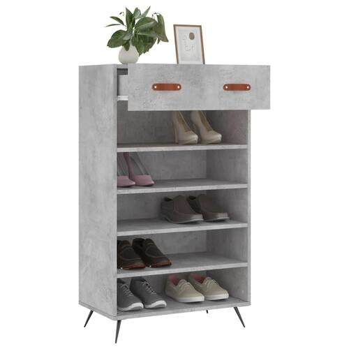 Skoreol 60x35x105 cm konstrueret træ betongrå