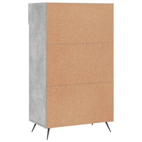 Skoreol 60x35x105 cm konstrueret træ betongrå