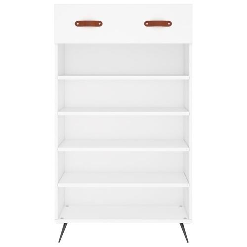 Skoreol 60x35x105 cm konstrueret træ hvid