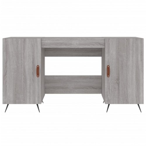 Skrivebord 140x50x75 cm konstrueret træ grå sonoma-eg