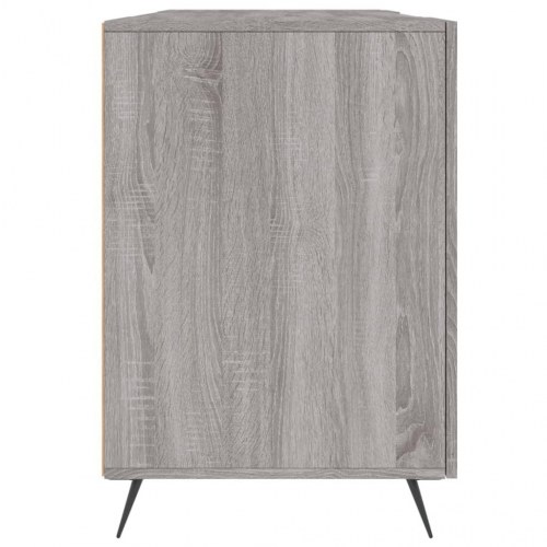 Skrivebord 140x50x75 cm konstrueret træ grå sonoma-eg