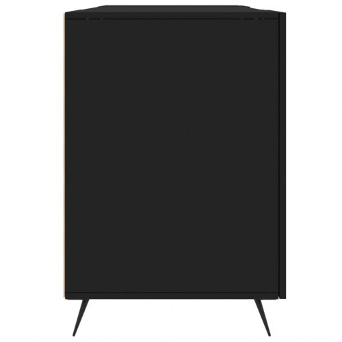 Skrivebord 140x50x75 cm konstrueret træ sort