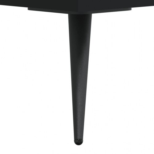 Skrivebord 140x50x75 cm konstrueret træ sort