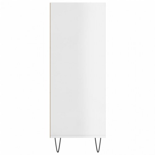 Skab 69,5x32,5x90 cm konstrueret træ hvid højglans