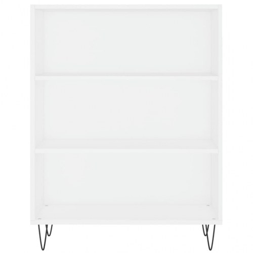 Skab 69,5x32,5x90 cm konstrueret træ hvid