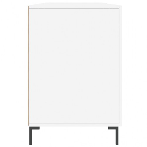 Skrivebord 140x50x75 cm konstrueret træ hvid