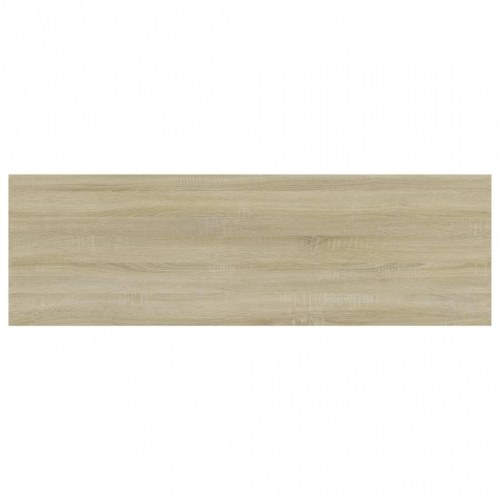 Boghylder 4 stk. - 80×20×1,5 cm i sonoma-eg, konstrueret træ