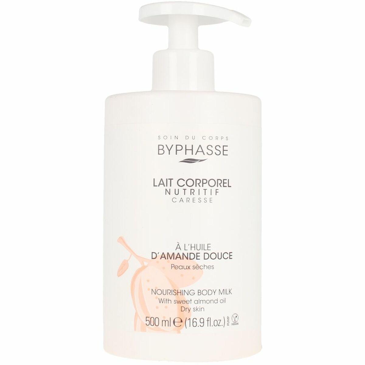 Bodylotion Byphasse - nærende kropsmælk med sød mandel, 500 ml