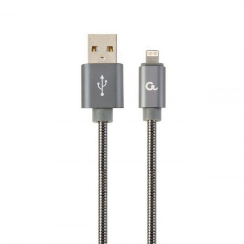 Lightning opladerkabel Cablexpert - USB-A 2.0, 1 m, grå