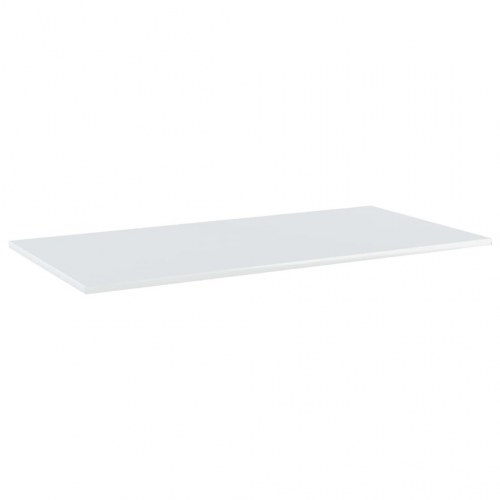Boghylder 4 stk. 80x30x1,5 cm konstrueret træ hvid højglans