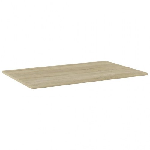 Boghylder 4 stk. 80x50x1,5 cm konstrueret træ sonoma-eg