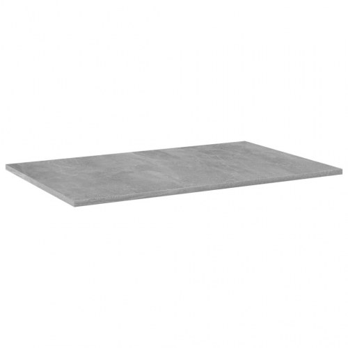Boghylder - 4 stk. 80×50×1,5 cm i konstrueret træ, betongrå