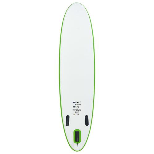Oppusteligt paddleboard grøn og hvid