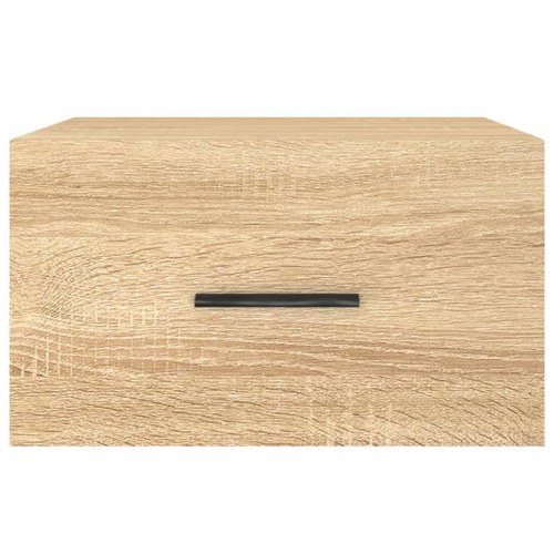 Væghængt sengebord 35 x 35 x 20 cm - sonoma-eg