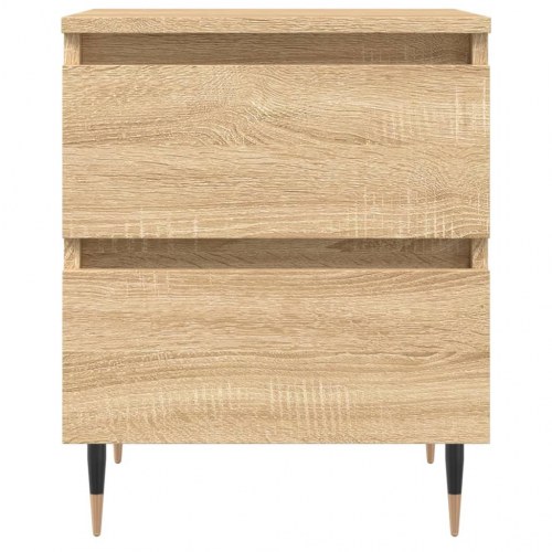 Sengebord 40x35x50 cm konstrueret træ sonoma-eg