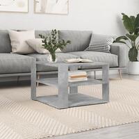 Sofabord 59,5x59,5x40 cm konstrueret træ betongrå