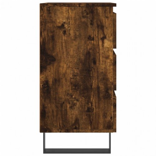 Sengeborde 2 stk. - 40×35×69 cm i konstrueret træ, røget egetræ