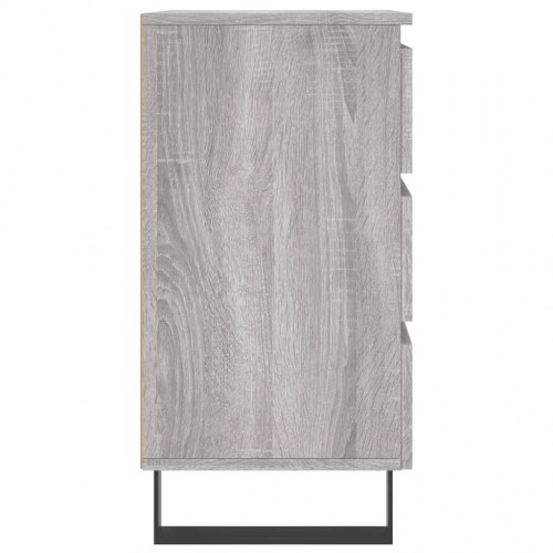 Sengeborde 2 stk. - 40×35×69 cm i grå sonoma-eg, konstrueret træ