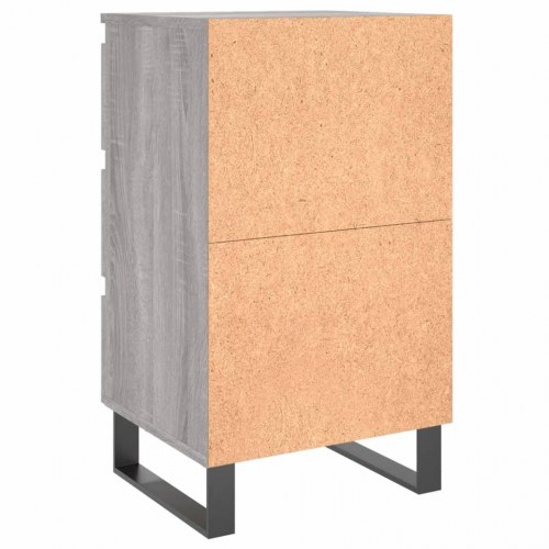 Sengeborde 2 stk. - 40×35×69 cm i grå sonoma-eg, konstrueret træ