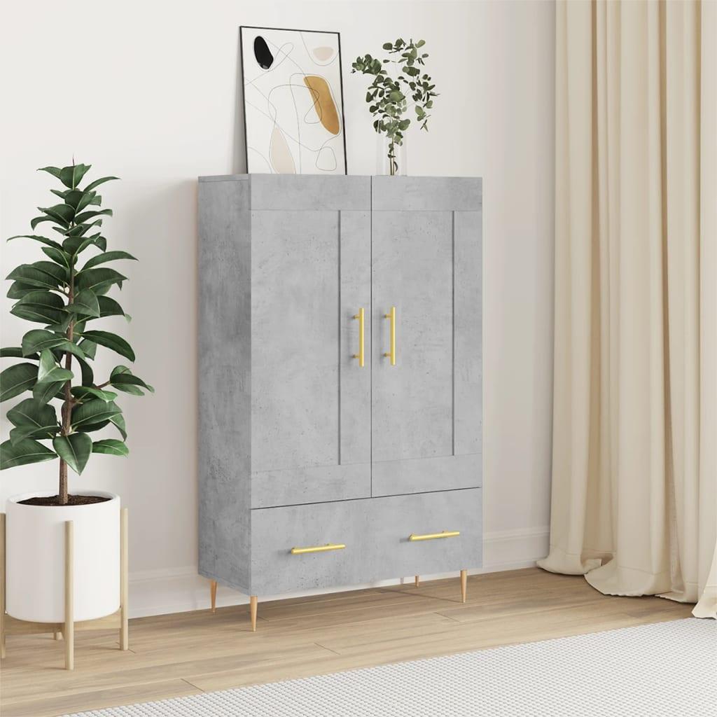 vidaXL skab 69,5x31x115 cm konstrueret træ betongrå