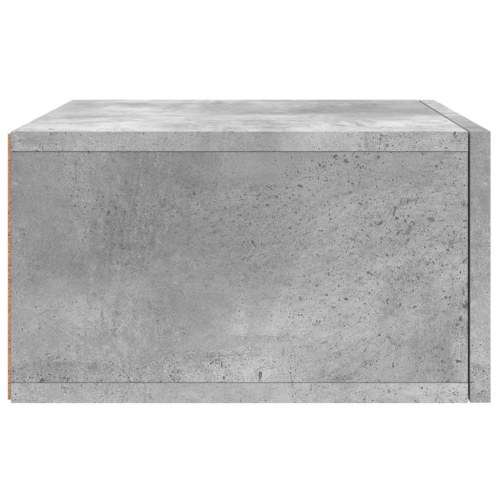 Væghængte sengeborde 2 stk. 35x35x20 cm betongrå