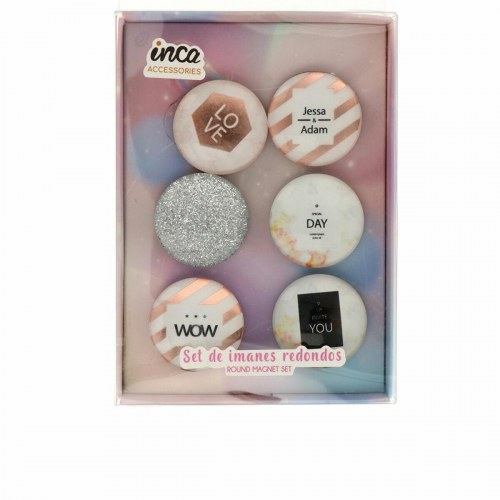 Magneter Inca - runde køleskabsmagneter (6 stk.)