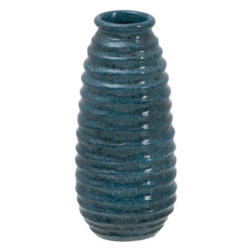 Vase Blå Keramik 16 x 16 x 40 cm