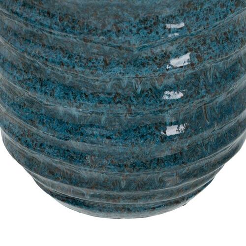 Vase Blå Keramik 16 x 16 x 40 cm
