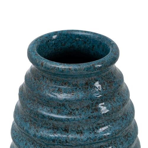 Vase Blå Keramik 16 x 16 x 40 cm